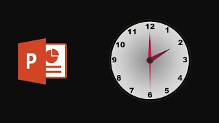 Create a real Clock using microsoft PowerPoint  powerpoint animation tutorial [upl. by Attennyl]