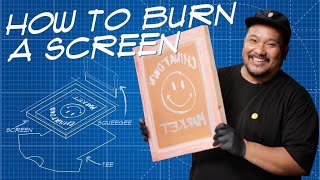 How To Make A Screen For Screen Printing  THE BLUEPRINT [upl. by Eitsim]