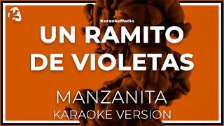 Manzanita  Un Ramito De Violetas LETRA INSTRUMENTAL KARAOKE ISRC ES54I0324312 [upl. by Rehteh]