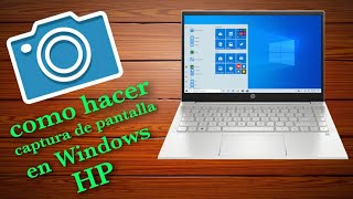 como hacer captura de pantalla en laptop hp WINDOWS 10  MUY FÁCIL 2021 [upl. by Onaicul211]