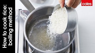 How to cook rice boiling method [upl. by Dric]