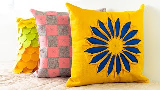 Quick and Easy Cushion Covers  DIY Pillow Covers by DIY Stitching [upl. by Rika]