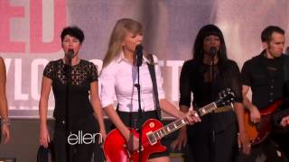 Taylor Swift Red Live Ellen Show [upl. by Pallaten]