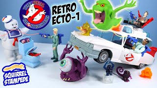 The REAL Ghostbusters Ecto1 Retro Action Figures Review [upl. by Medarda]