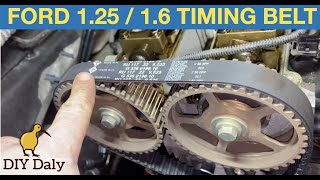 Ford 125  14  16 16v Zetec Petrol Timing belt amp water pump replacement [upl. by Citarella]