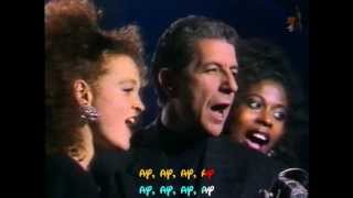 LEONARD COHEN  Take this waltz  TVRIP  1988  Subtitulado inglés y español [upl. by Enaej]