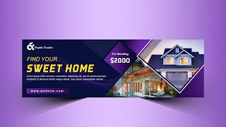 Professional Website Banner Design  Photoshop Tutorial [upl. by Maryn979]