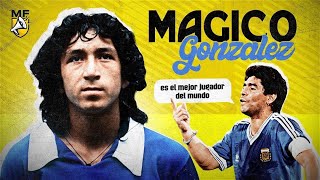 Who is Magico Gonzalez quotThe best player in the worldquot according to Maradona 🤯 [upl. by Eelarak]