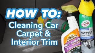 How to Clean Car Carpet and Interior Trim at Home [upl. by Muslim]