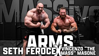 Seth Feroce  MASSive Arm Workout with Vincenzo Masone [upl. by Nalyk805]