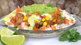 HOW TO MAKE A CHIPOTLE STEAK BOWL [upl. by Nahtam]