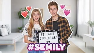 WERE DATING shes my girlfriend 😃🥰 Semily official Sawyer Sharbino emily dobson [upl. by Ennairb]