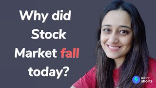 Why Stock Market Crashed today  Why did stock market fall today shorts [upl. by Lachlan]