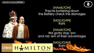 8 Hamilton  Right Hand Man VIDEO LYRICS [upl. by Andryc]