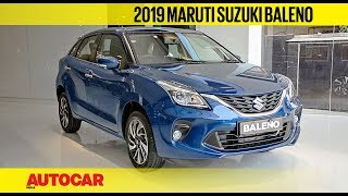 2019 Maruti Suzuki Baleno facelift  First Look amp Walkaround  Autocar India [upl. by Reinwald]