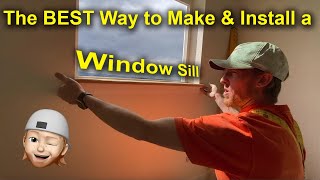 HowTo Build and Install Window Sill amp Apron EASY DIY Step by Step Used in DR Horton and MORE [upl. by Kursh54]