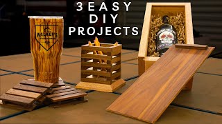 3 Easy To Make Woodworking Projects That Sell  DIY Gifts [upl. by Ursulette]