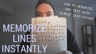 HOW TO MEMORIZE LINES INSTANTLY SERIOUSLY [upl. by Tirreg913]