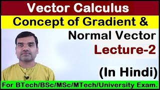 Vector Calculus  Concept of Gradient in Hindi [upl. by Drislane707]