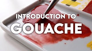 INTRODUCTION TO GOUACHE  A Beginners Guide  Materials Blending Techniques and more [upl. by Nnanerak]