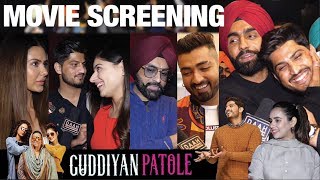 Guddiyan Patole Movie Screening  Sonam Bajwa  Gurnam Bhullar  Ammy Virk  DAAH Films [upl. by Anujra]