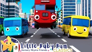 Diez Autobuses  Canciones Infantiles  Dibujos Animados  Little Baby Bum Latino [upl. by Gwenni]