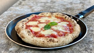 Best PIZZA recipe Without Oven 🍕 Real Italian PIZZA homemade cooked in a Pan 😋 Pizza Dough  Sauce [upl. by Erik777]