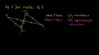 Wykorzystanie przystawania trójkątów w dowodzie twierdzenia [upl. by Ramburt]