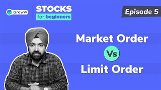 Market Order Vs Limit Order  Stocks for Beginners [upl. by Droffats]