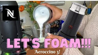 How To Foam Milk With Aeroccino 3 Make Coffee With Foam Tips amp Tricks  Easy Foamed Latte Recipe [upl. by Arrac623]