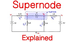 Supernode Analysis Explained for Circuits [upl. by Nhtanhoj]