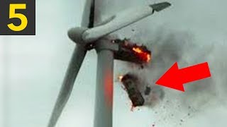 Top 5 Wind Turbine FAILS amp Mishaps [upl. by Boarer73]