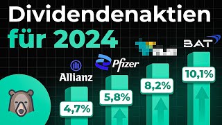 Die besten DIVIDENDEN Aktien für 2024 [upl. by Sacram]