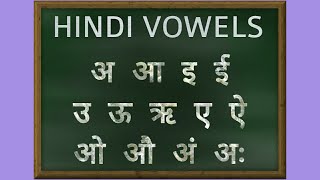 Hindi Vowels Pronunciation  Learn Hindi Alphabets [upl. by Adrienne]