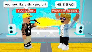 RAP BATTLING as a ROBLOX RAP GOD [upl. by Surad986]