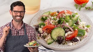 Easy Greek Salad Recipe [upl. by Schiffman]