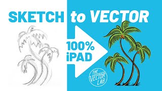 iPad Procreate Tutorial Create VECTOR Graphics from Rough Sketches [upl. by Anitsrihc371]