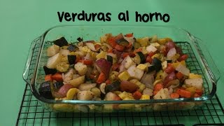 Vegetales al horno fácil y delicioso [upl. by Hamann]