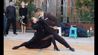 Amazing Real Tango Street Dance in Buenos Aires Argentina [upl. by Ardnos748]