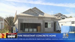 Santa Rosa Residents Build Fire Resistant Concrete Home [upl. by Rehtae570]