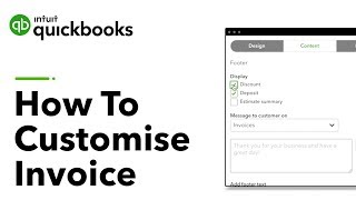 How to Customise Your Invoice in QuickBooks Online [upl. by Paxon434]