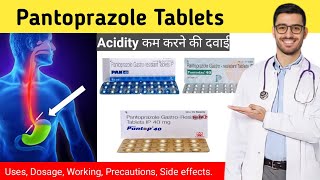 Pantoprazole 40 mg hindi  Pantoprazole tablet uses in hindi  Pan 40 tablet [upl. by Nallak295]