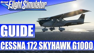 GUIDE Cessna 172 G1000  GPS FlugplanILS Anflug mit Autopilot ★ MICROSOFT FLIGHT SIMULATOR Guide [upl. by Melinda]