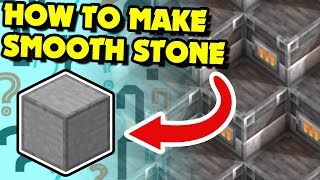 How to Make SMOOTH STONE in Minecraft 119 Minecraft Tutorial [upl. by Aksehcnarf]