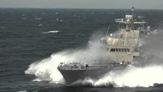 LCS 5 Acceptance Trials high speed highlights [upl. by Yrral302]