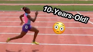 10YearOld Breaks 100m Record [upl. by Aromas975]