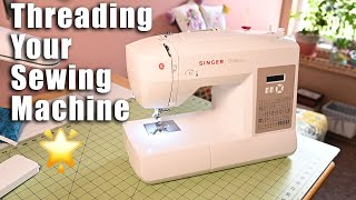 THREAD YOUR SEWING MACHINE  Singer Brilliance 6180 Sewing Machine [upl. by Artemus]