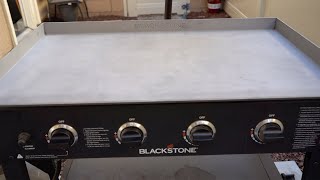 Seasoning my Blackstone Griddle After Sandblasting [upl. by Nnylsoj]