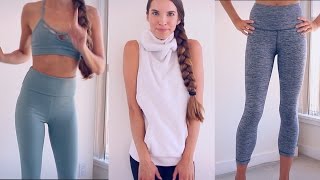 YOGAWORKOUT CLOTHING HAUL TRY ON [upl. by Tybie]