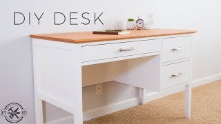 DIY Desk with Drawers  How to Make [upl. by Schurman]